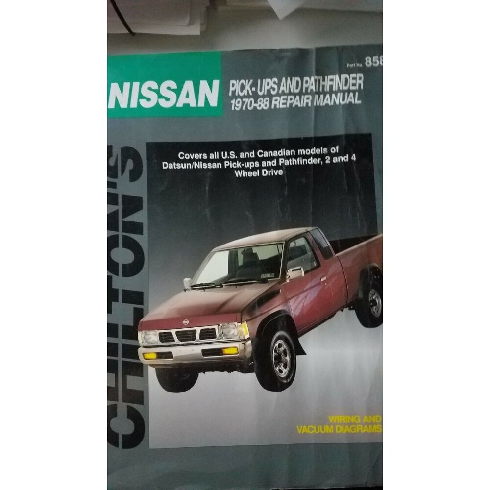 Book 1970-88  Chilton's Nissan Pick-Up Pathfinder  Repair Manual # 8585